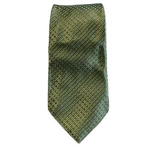 Michael Kors Silk Mens Necktie Green with Blue